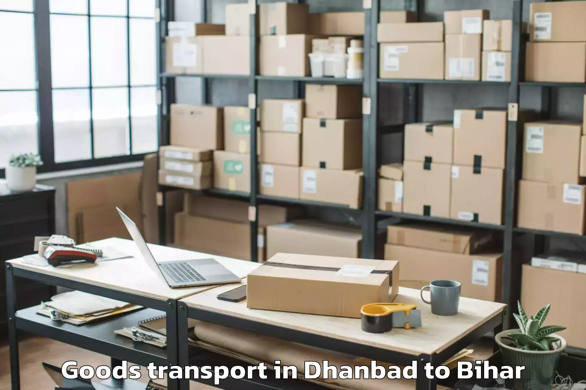 Easy Dhanbad to Raghunathpur Buxar Goods Transport Booking